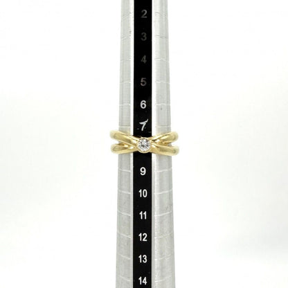 Tiffany & Co Ring Paloma Picasso Cross 18k YG Gold Diamond — view 5
