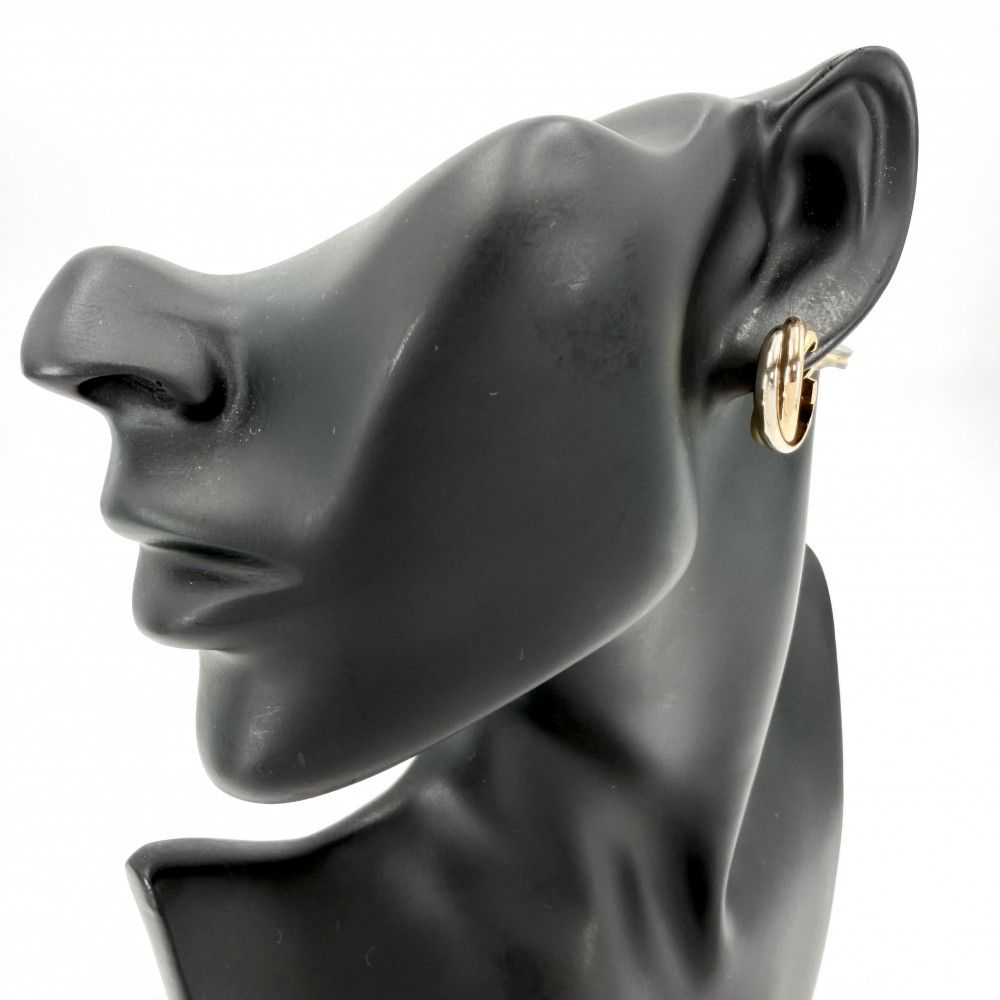 Cartier Earrings Trinity 18k YG PG WG Gold — view 3