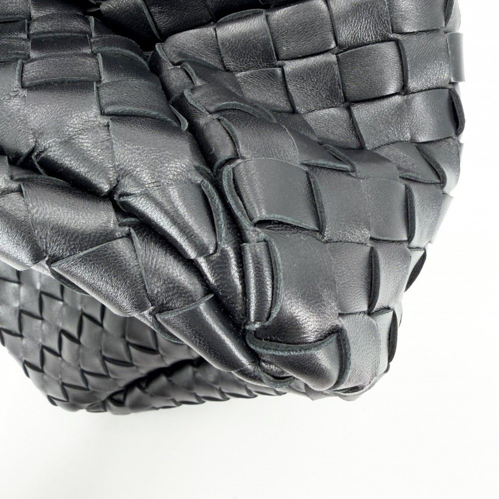 Bottega Veneta Tote Intrecciato Small Campana Handbag Leather Black — view 8