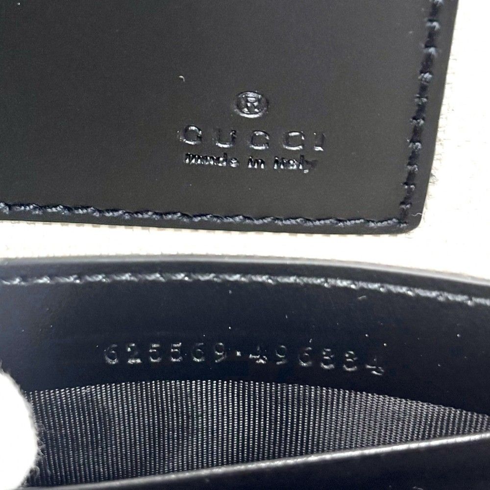 Gucci Clutch GG Embossed Second Leather Black Silver — view 5
