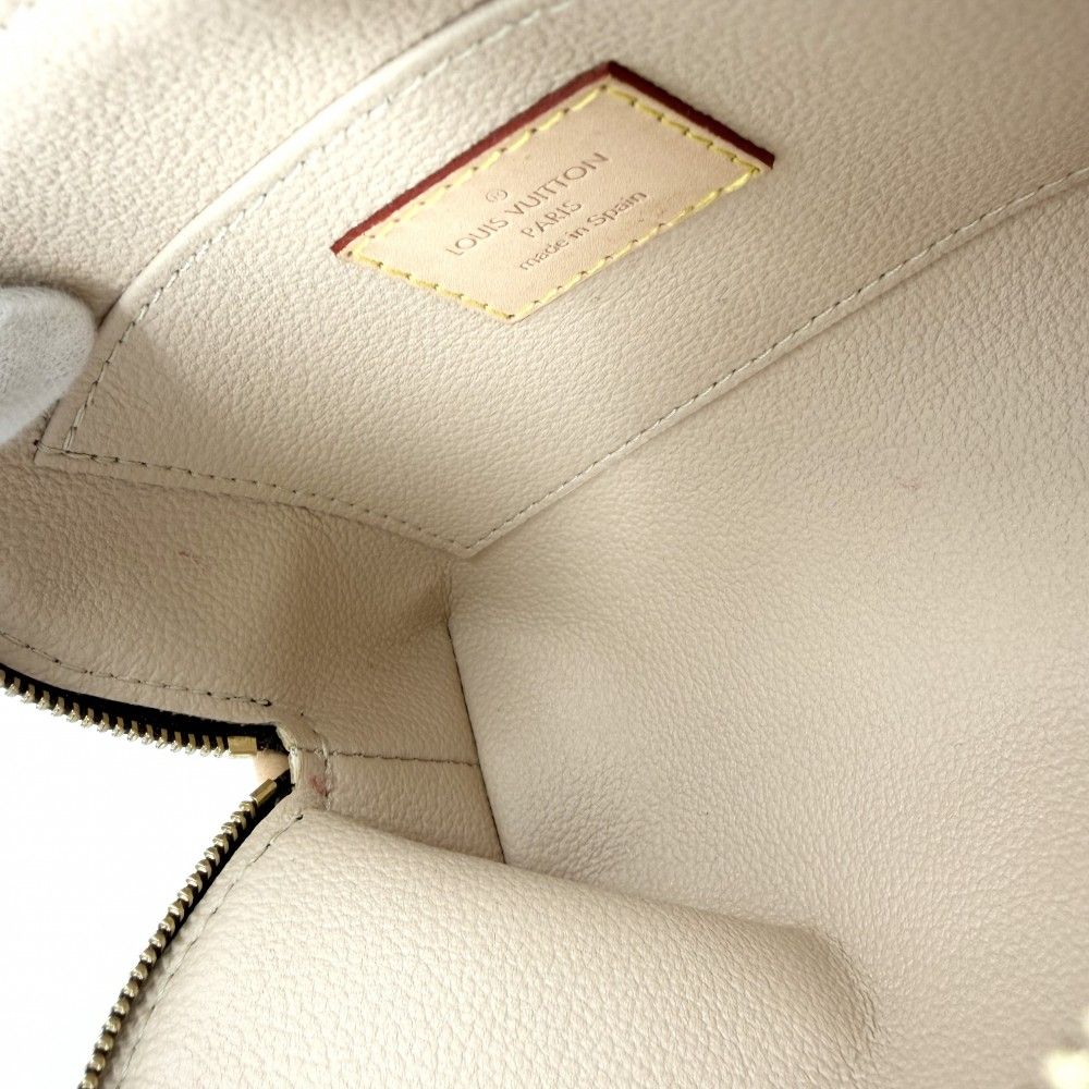 Louis Vuitton Pouch Monogram Pochette Cosmetic PM Makeup Case Brown Gold — view 8