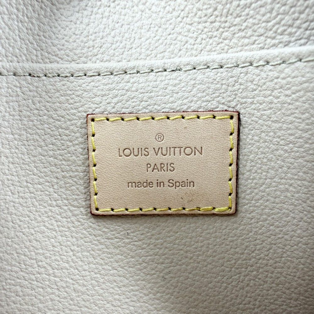 Louis Vuitton Pouch Monogram Pochette Cosmetic PM Makeup Case Brown Gold — view 5