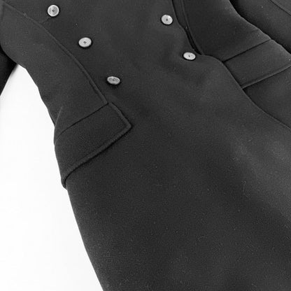 Dior Double Breasted Cashmere Coat Longcoat 40 Black Cashmere — view 7