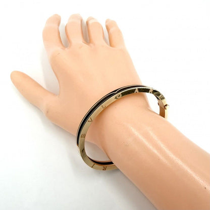 Bvlgari Bracelet B-zero One B.zero1 Open Bangle M 18k PG Gold Ceramic Black — view 3