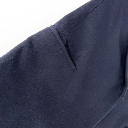 Celine Gilet Long Vest 36 Navy Wool — view 5