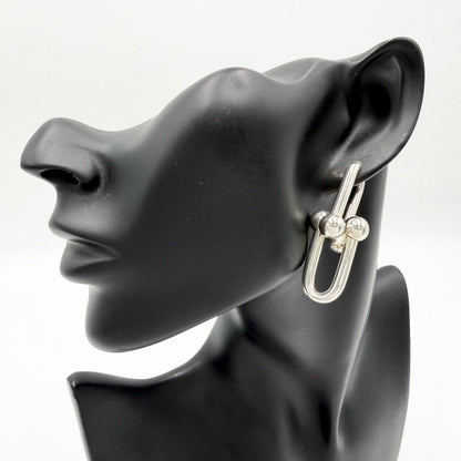 Tiffany & Co Earrings Extra Large Link 925 Sterling Silver — view 2