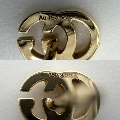 Gucci Earrings GG Running 18k YG Small Simple Gold — view 5