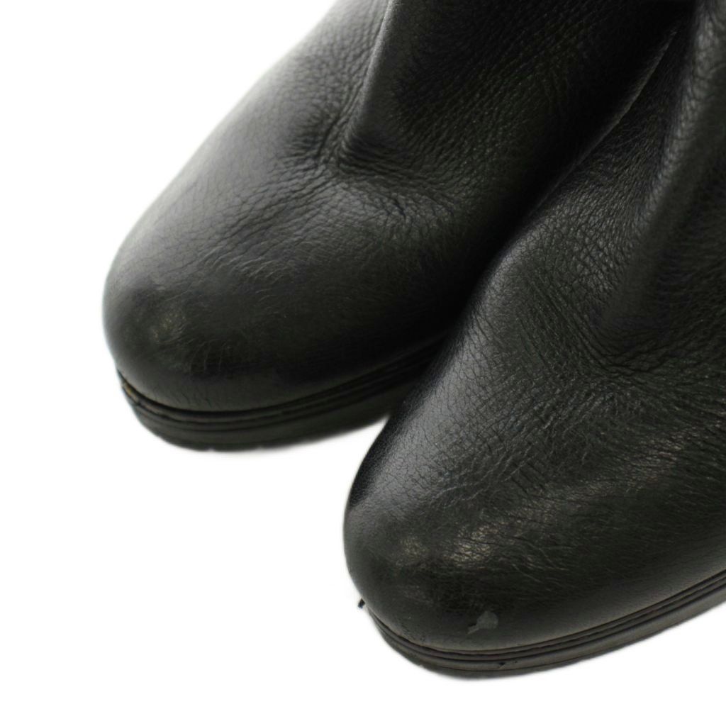 Prada Sport Long Boots Heels Leather 36 Black — view 6