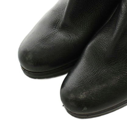 Prada Sport Long Boots Heels Leather 36 Black — view 6
