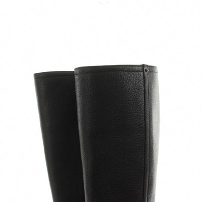Prada Sport Long Boots Heels Leather 36 Black — view 7