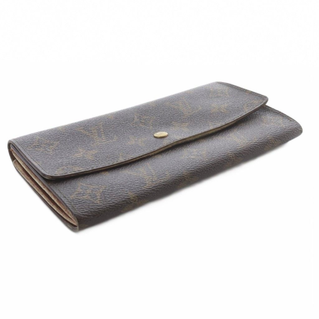Louis Vuitton Monogram Pochette Porte Monet Cles Wallet Brown — view 5