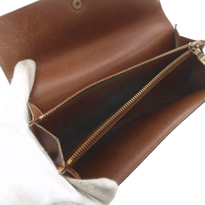Louis Vuitton Monogram Pochette Porte Monet Cles Wallet Brown — view 7