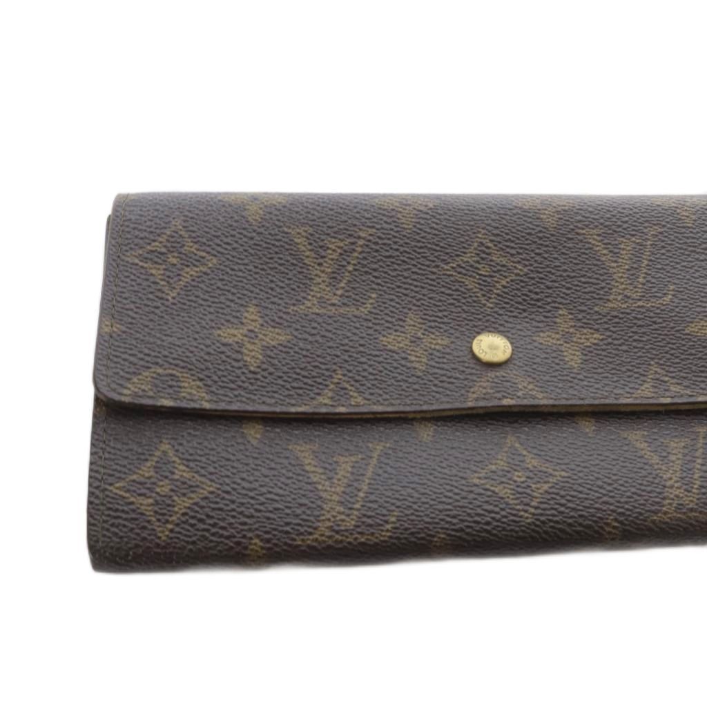 Louis Vuitton Monogram Pochette Porte Monet Cles Wallet Brown — view 3