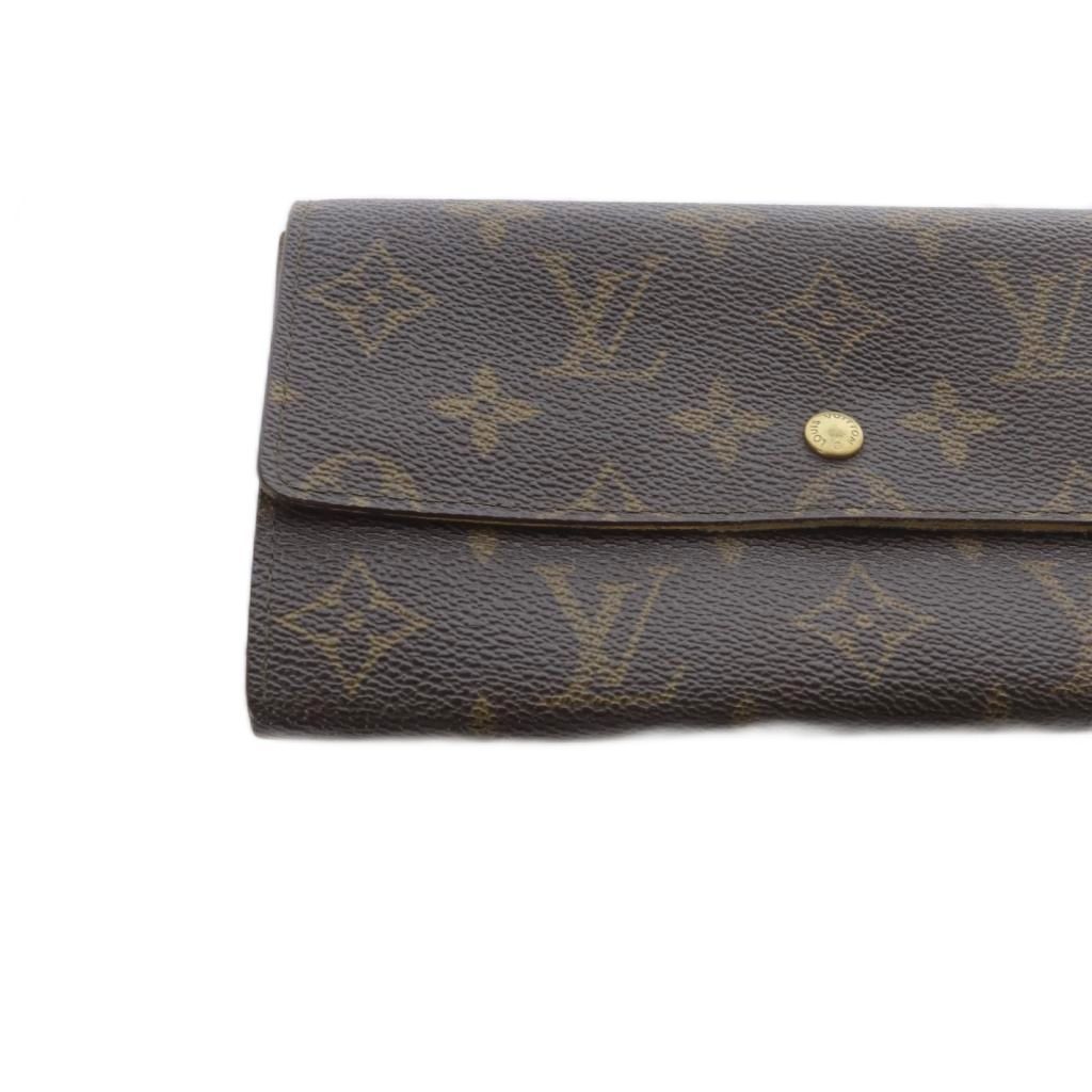 Louis Vuitton Monogram Pochette Porte Monet Cles Wallet Brown — view 4