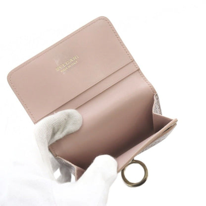 Bvlgari Calungskin Metallic Wallet Bifold Brown — view 8