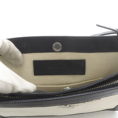 Balenciaga Navy Pochette Shoulder Bag Logo Black White — view 7