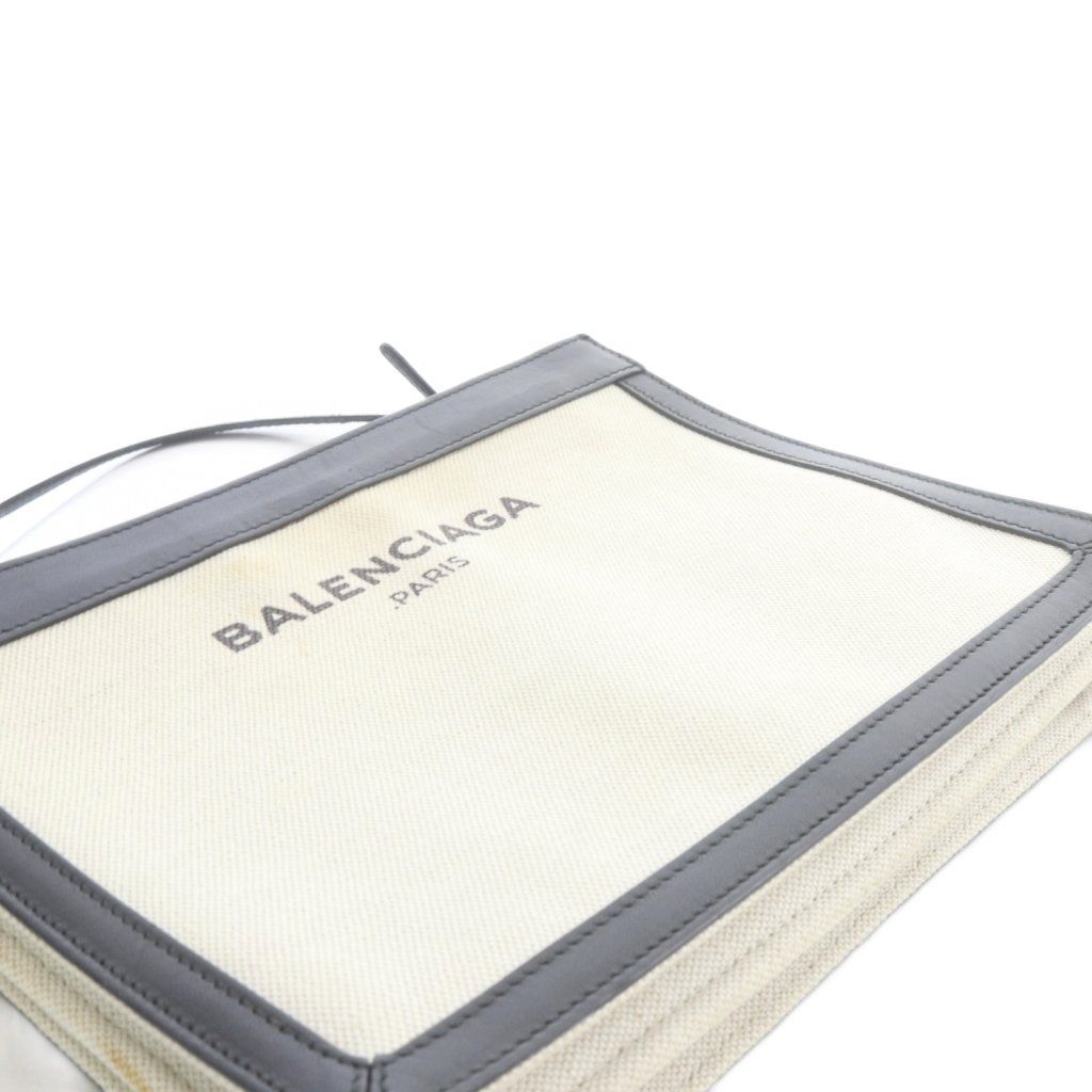 Balenciaga Navy Pochette Shoulder Bag Logo Black White — view 5