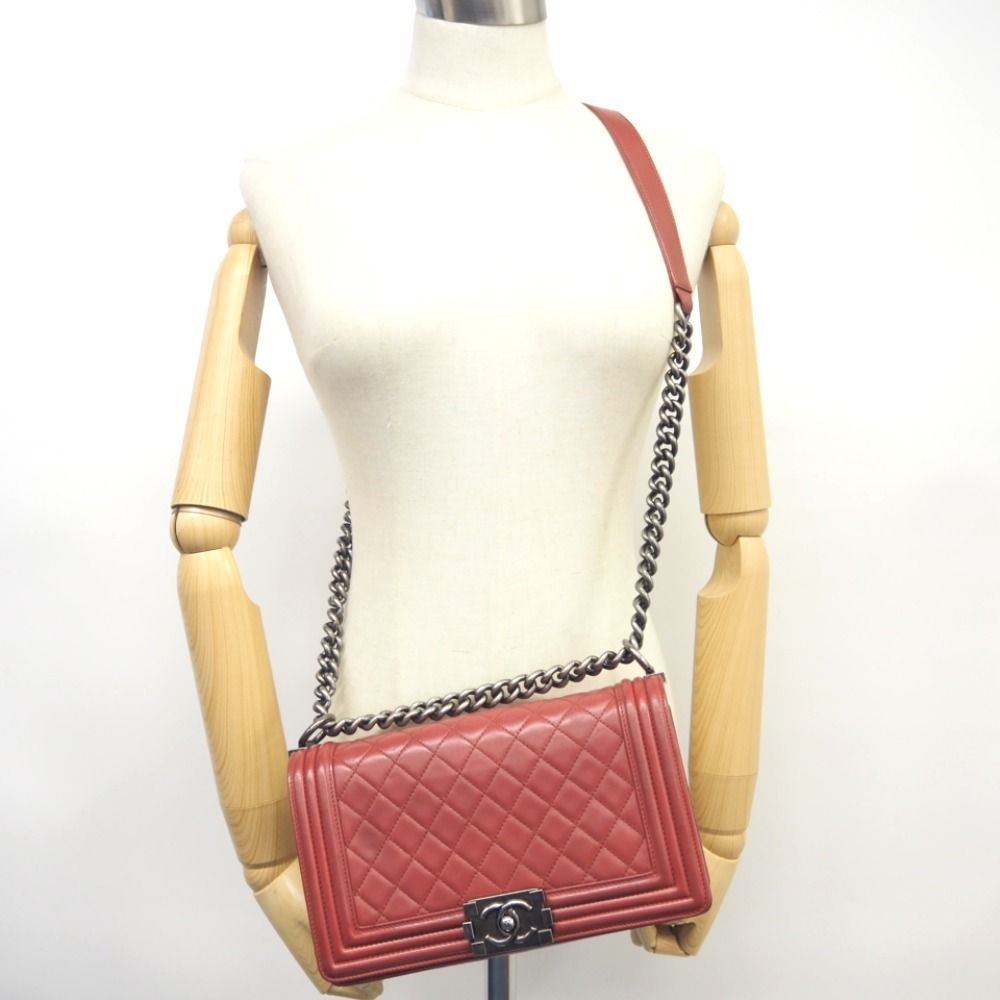 Chanel Chain Shoulder Bag Pink — view 6