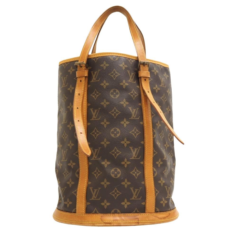 Louis Vuitton Bucket GM Monogram Leather Shoulder Bag Brown