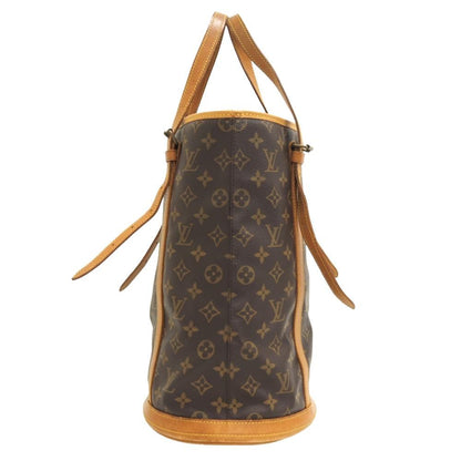 Louis Vuitton Bucket GM Monogram Leather Shoulder Bag Brown — view 3