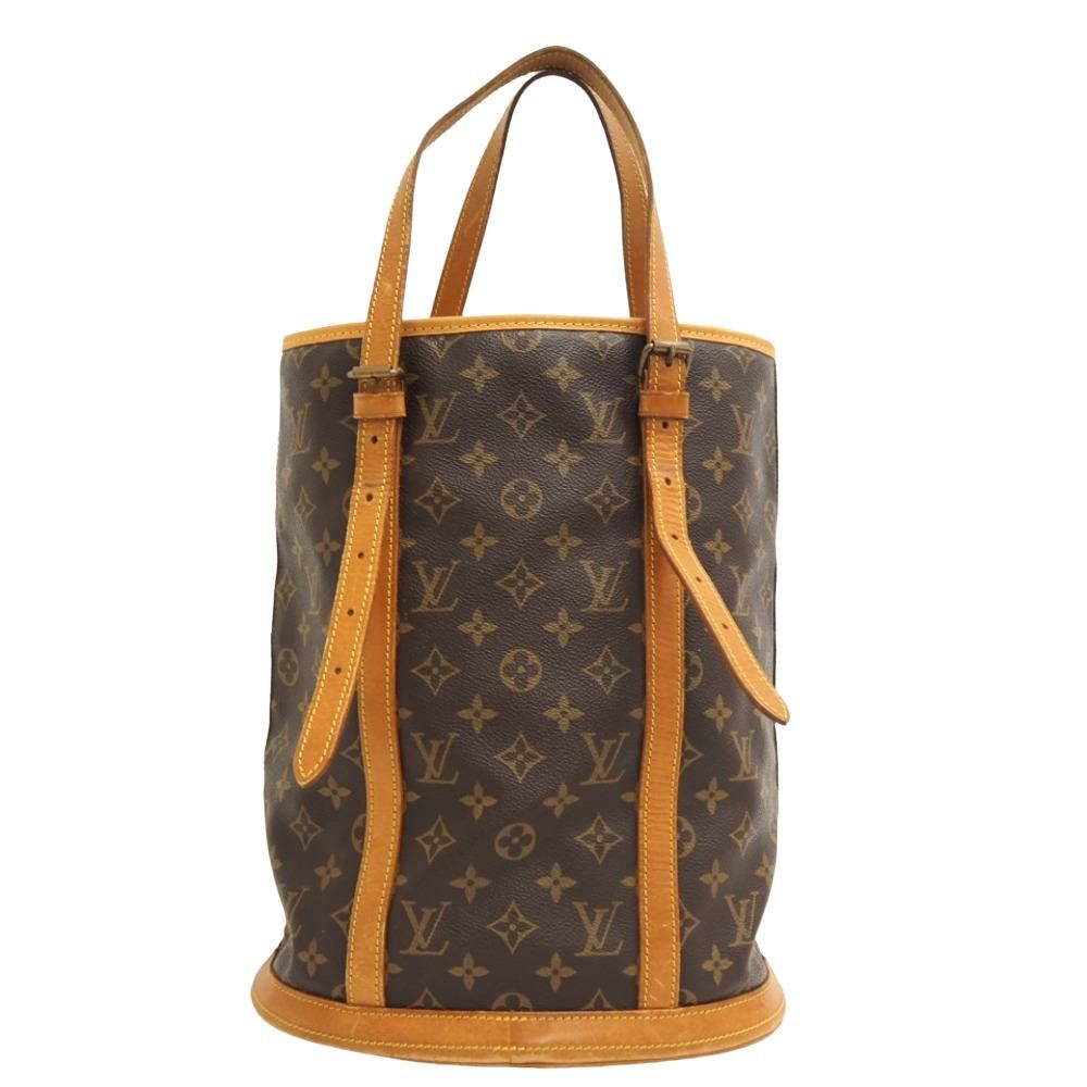 Louis Vuitton Bucket GM Monogram Leather Shoulder Bag Brown — view 2