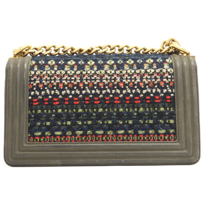 Chanel CC Logo Chain Shoulder Leather Bag Khaki Brands — view 2