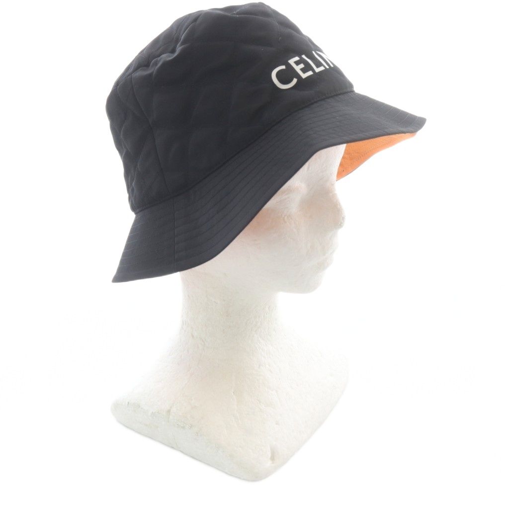 Celine Hat Quilted Bucket Hat M Black — view 4