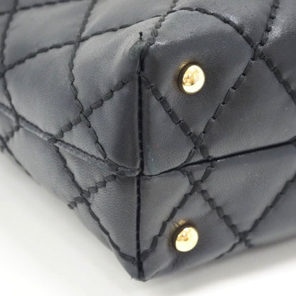 Chanel Wild Stitch CC Logo Lambskin Shoulder Bag Black Brands — view 4