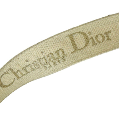 Dior Shoulder Strap Canvas Logo Embroidery Ivory — view 7