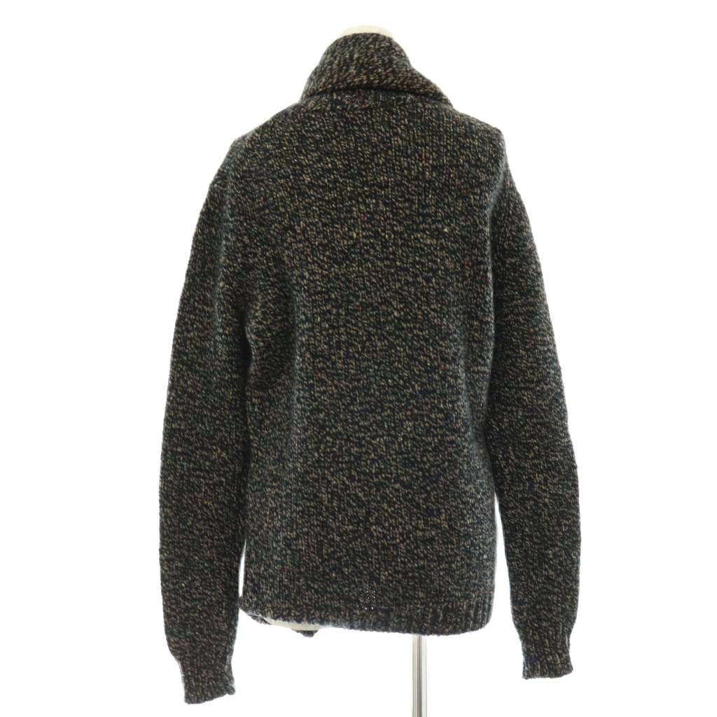 Bottega Veneta Shawl Cashmere Wool Pullover Knit Sweater Long Sleeve 44 Black — view 2