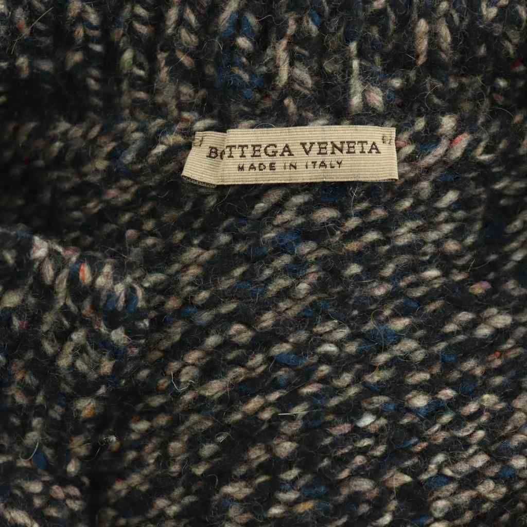 Bottega Veneta Shawl Cashmere Wool Pullover Knit Sweater Long Sleeve 44 Black — view 5