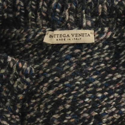 Bottega Veneta Shawl Cashmere Wool Pullover Knit Sweater Long Sleeve 44 Black — view 5