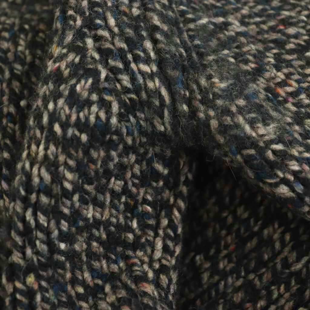 Bottega Veneta Shawl Cashmere Wool Pullover Knit Sweater Long Sleeve 44 Black — view 6
