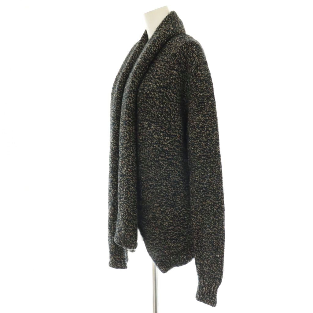 Bottega Veneta Shawl Cashmere Wool Pullover Knit Sweater Long Sleeve 44 Black — view 3