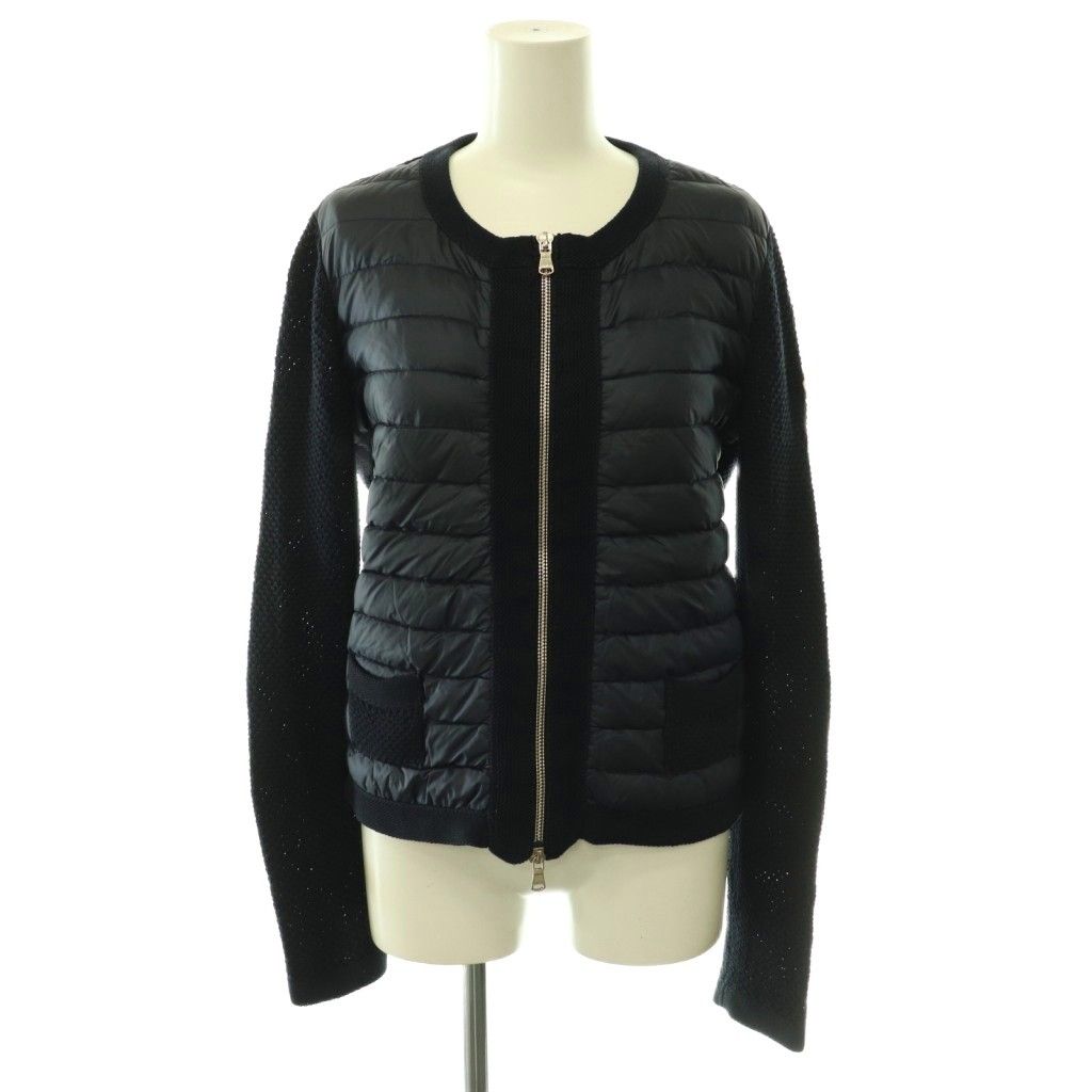 Moncler Maglione Tricot Contrast Down Jacket Knit XS Navy ES