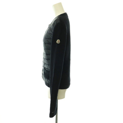 Moncler Maglione Tricot Contrast Down Jacket Knit XS Navy ES — view 3