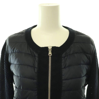 Moncler Maglione Tricot Contrast Down Jacket Knit XS Navy ES — view 5