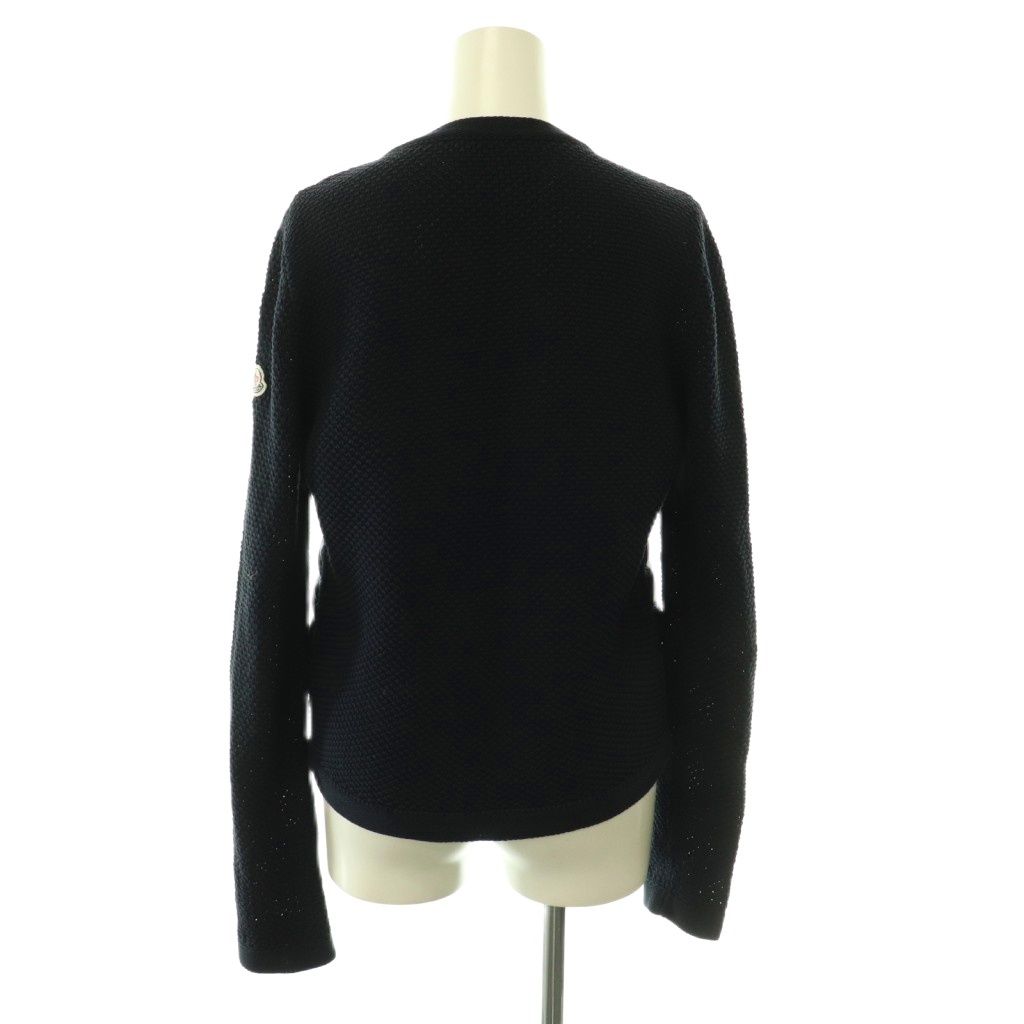 Moncler Maglione Tricot Contrast Down Jacket Knit XS Navy ES — view 2
