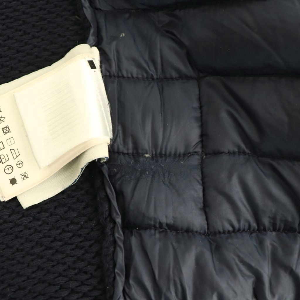 Moncler Maglione Tricot Contrast Down Jacket Knit XS Navy ES — view 8