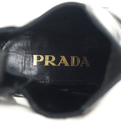 Prada Side Gore Boots Leather Black — view 7