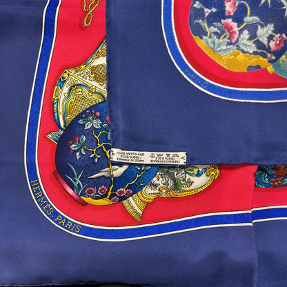 Hermes Carre 90 Scarf Petit Campotre Flacon Gabloche — view 4