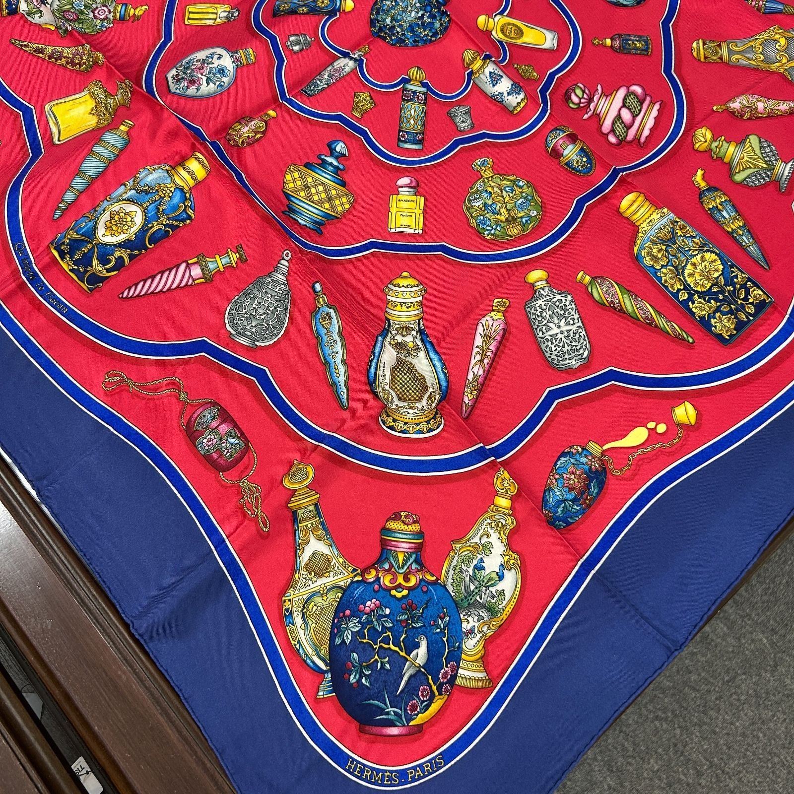 Hermes Carre 90 Scarf Petit Campotre Flacon Gabloche — view 3