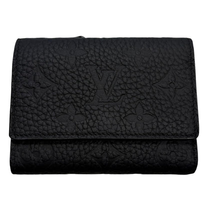 Louis Vuitton Wallet Portefeuille Pilot Monogram Taurillon Leather LV Noir