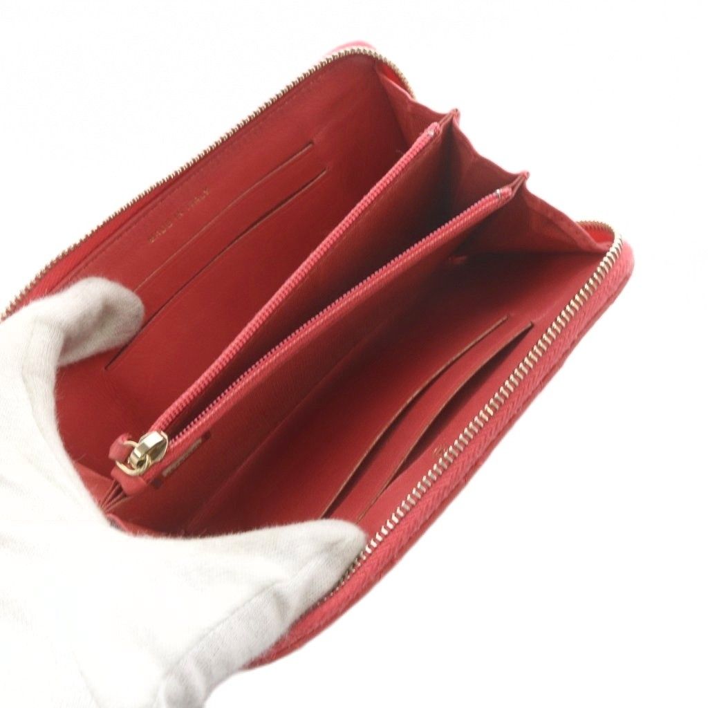 Chanel CC Logo Quilted Zip Around Fragment Case Leather Pink — view 7