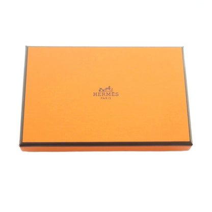 Hermes Calvi Verso Coin Case Leather Orange — view 7
