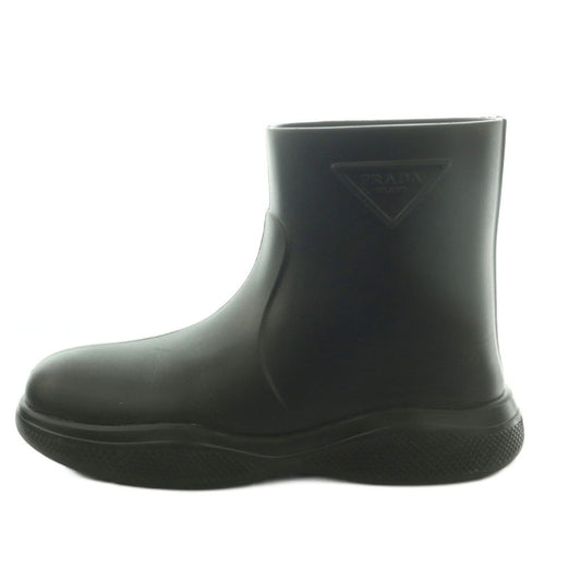 Prada Rain Boots Short Rubber 37 Black