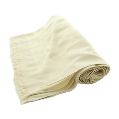 Louis Vuitton Monogram Shine Shawl Silk Lame Thread Ivory Scarf — view 4