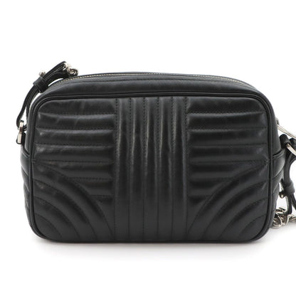 Prada Diagram Chain Shoulder Bag Leather Nero Black Silver — view 2