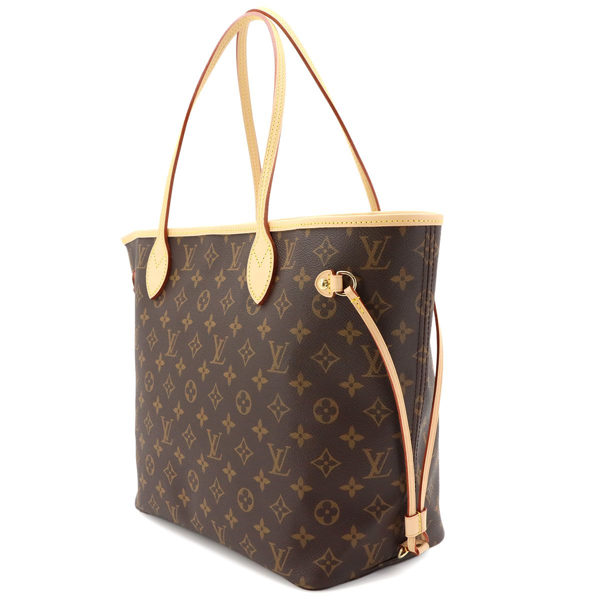 Louis Vuitton Monogram Neverfull MM Tote Brown Rose Beige — view 4