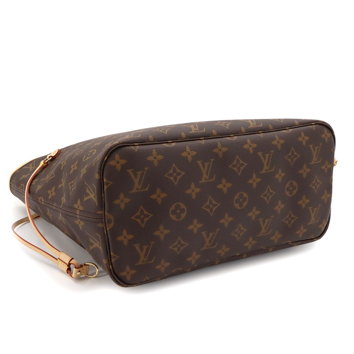 Louis Vuitton Monogram Neverfull MM Tote Brown Rose Beige — view 5
